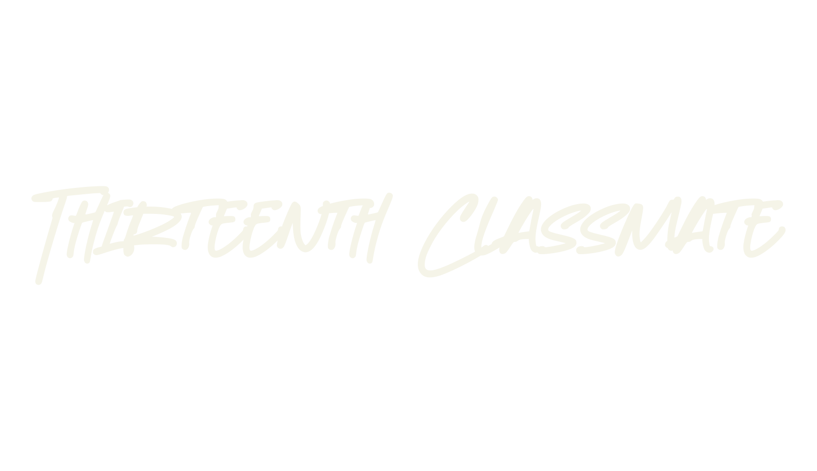 Thirteenth Classmate, business font preview