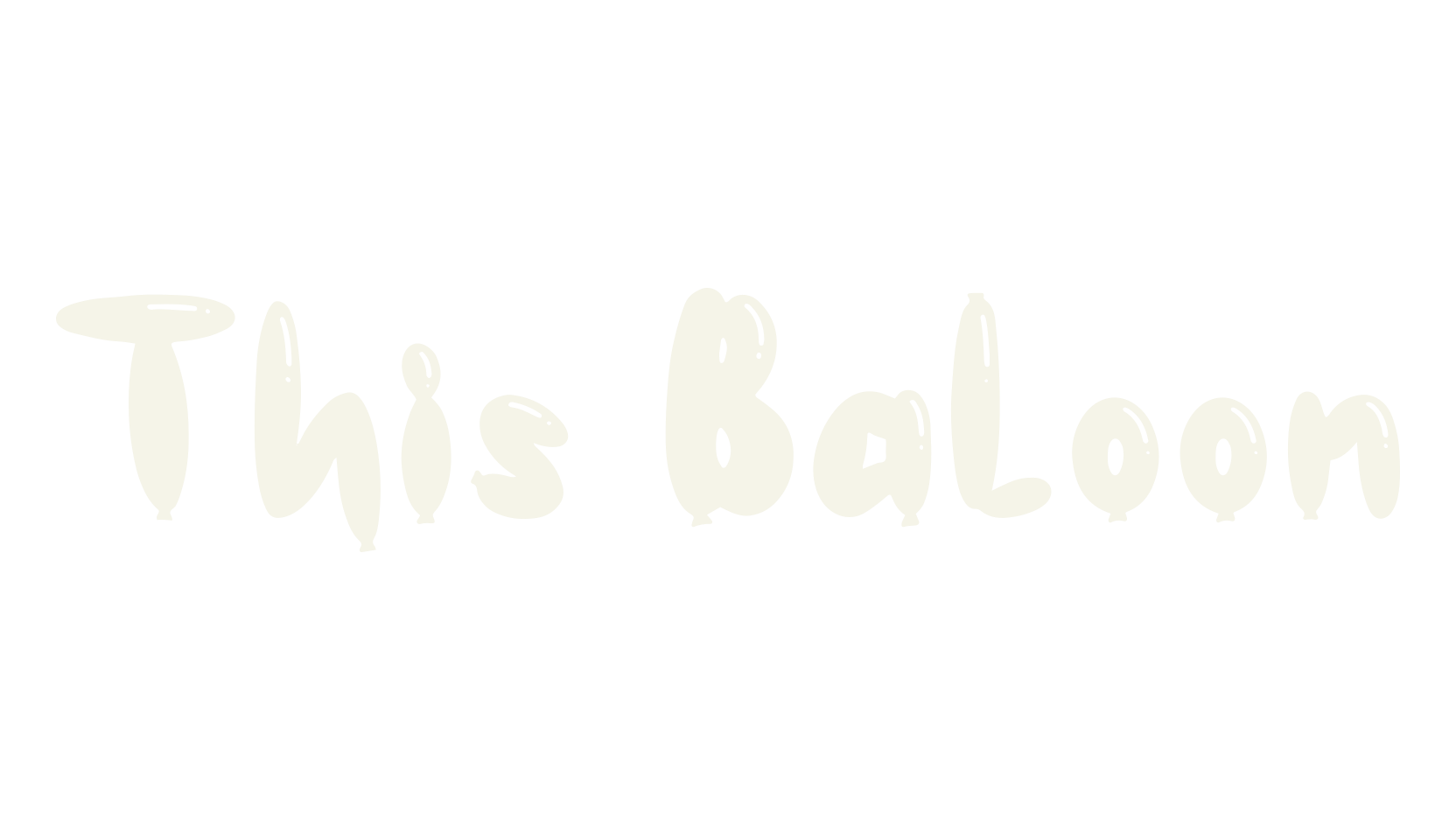 This Baloon, balloon font preview