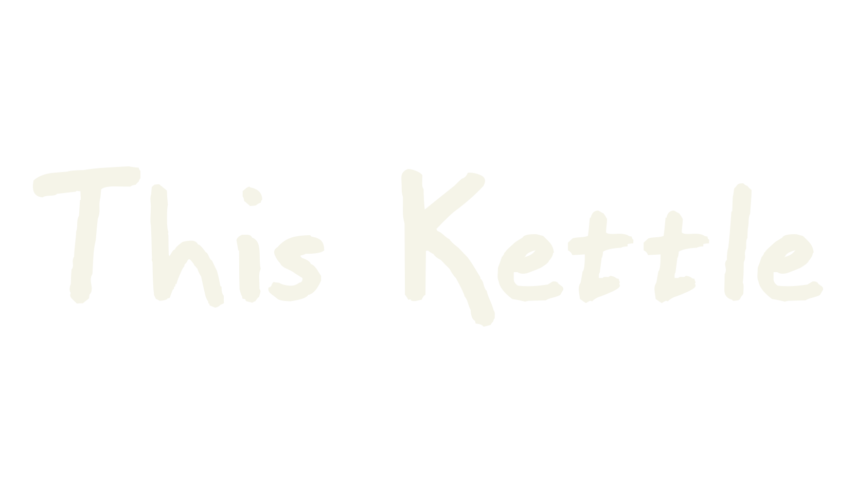 This Kettle, marker font preview