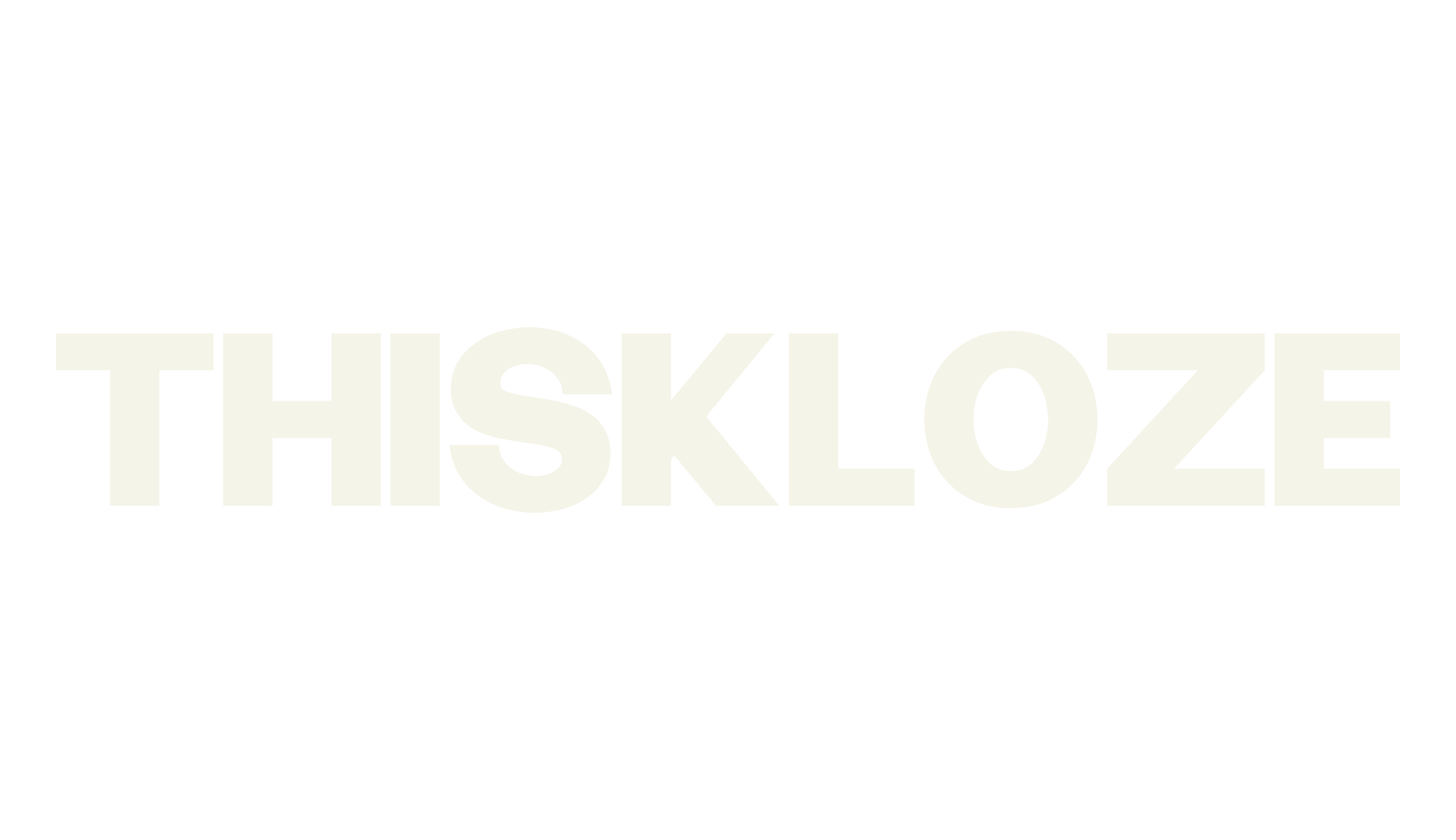 THISKLOZE, sans serif font preview