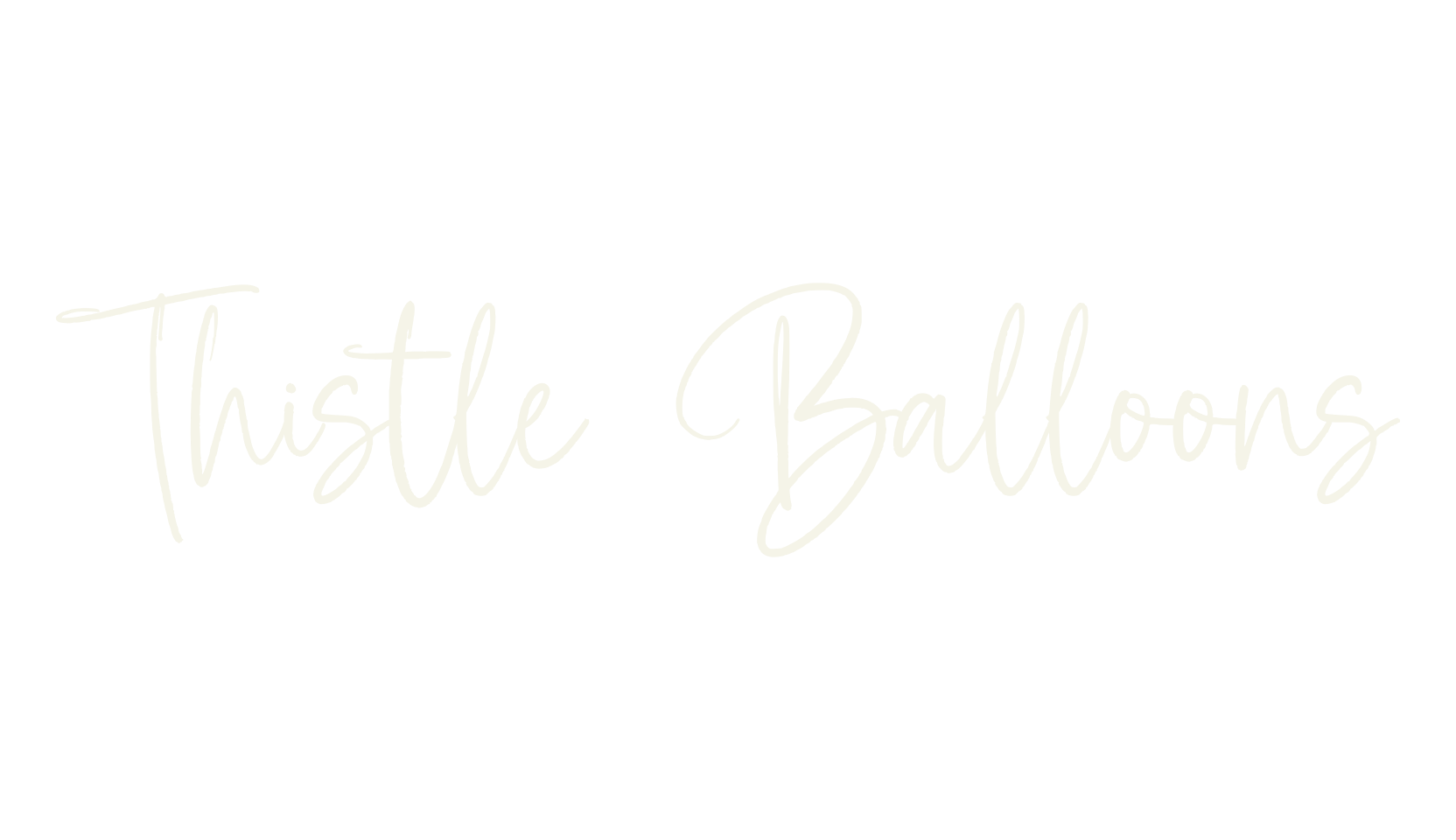 Thistle Balloons, fashion script font preview