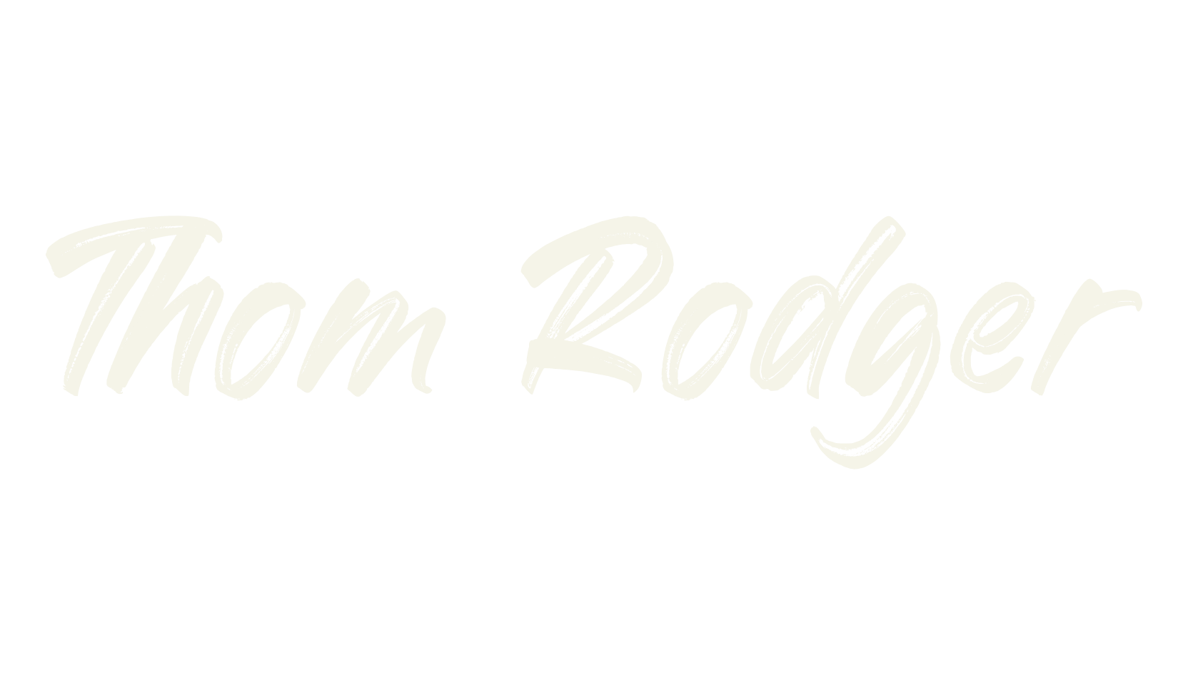 Thom Rodger, paintbrush font preview