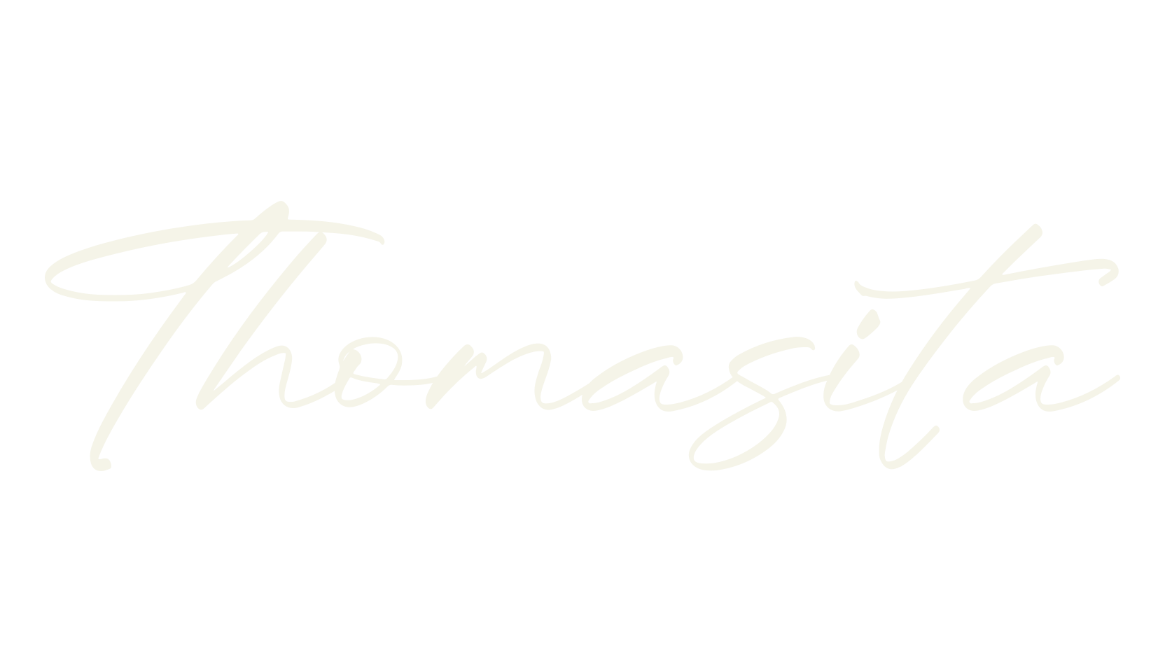 Thomasita, script font preview
