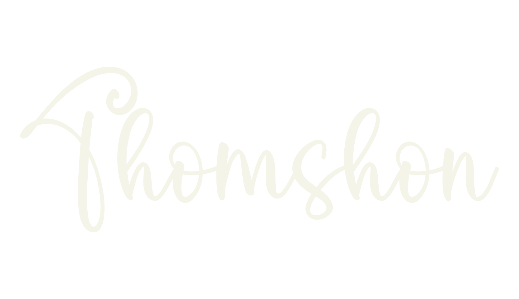 Thomshon, cursive font preview