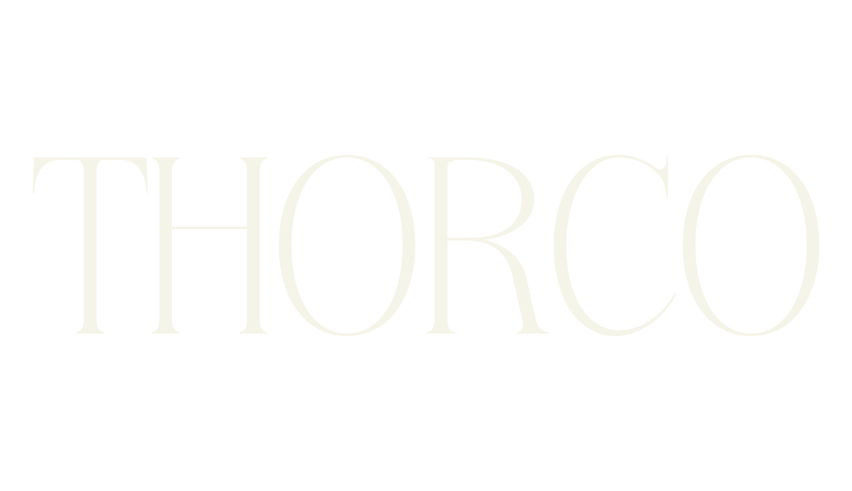 Thorco, serif font preview
