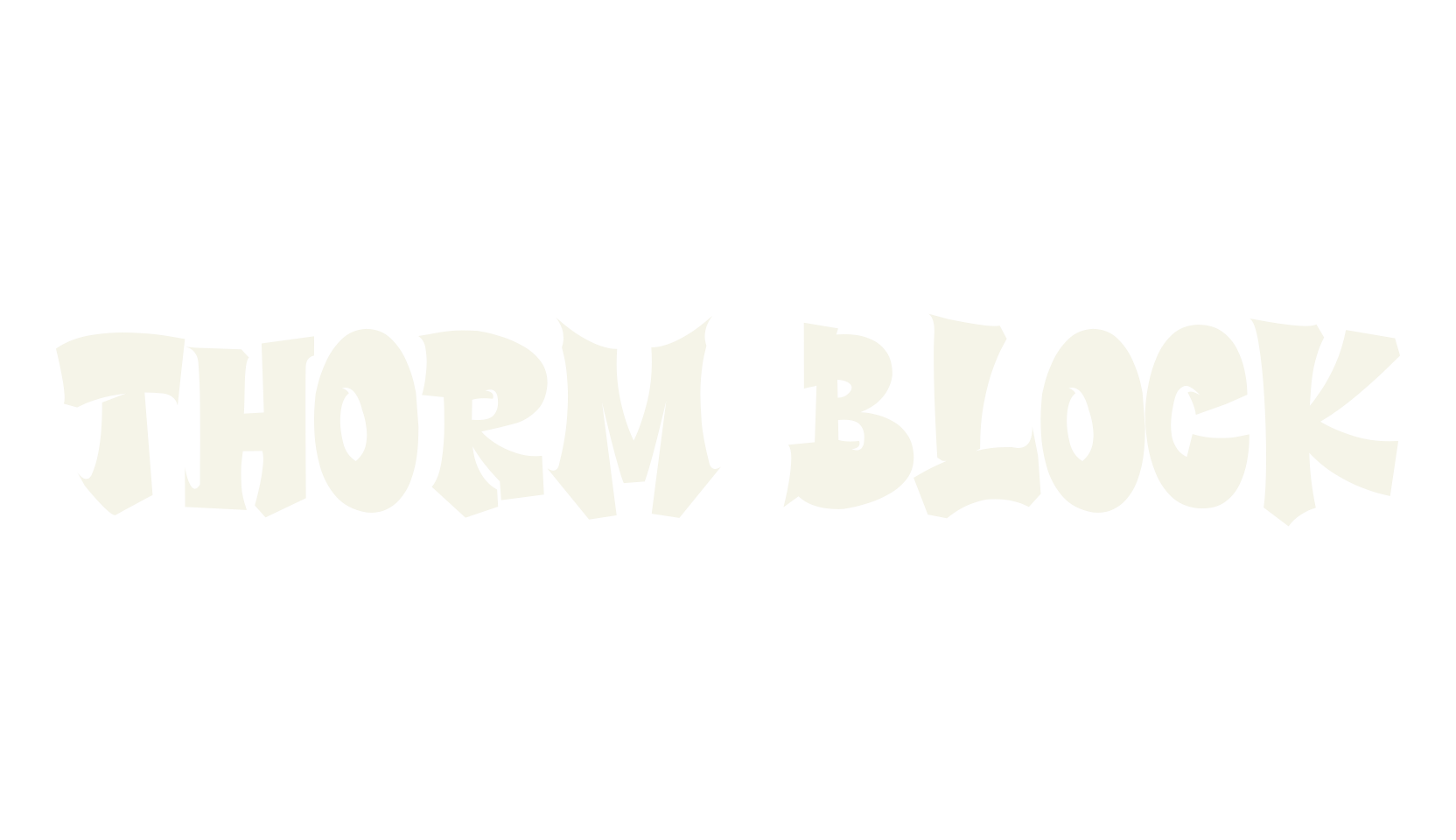 Thorm Block, graffiti font preview