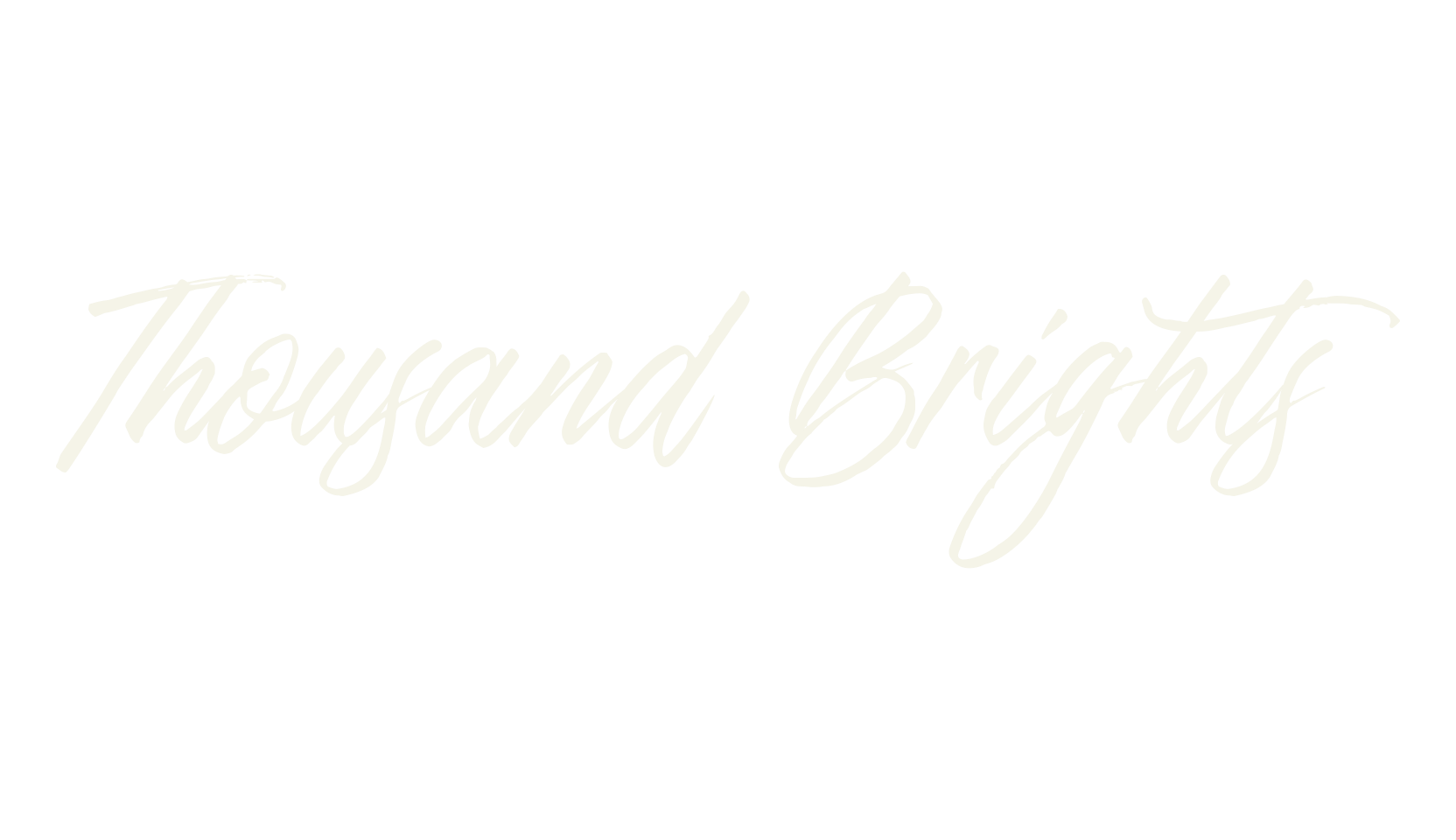 Thousand Brights, fashion script font preview
