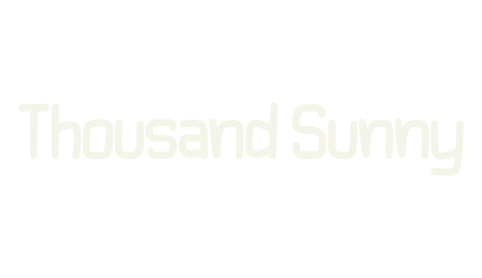 Thousand Sunny, fancy font preview