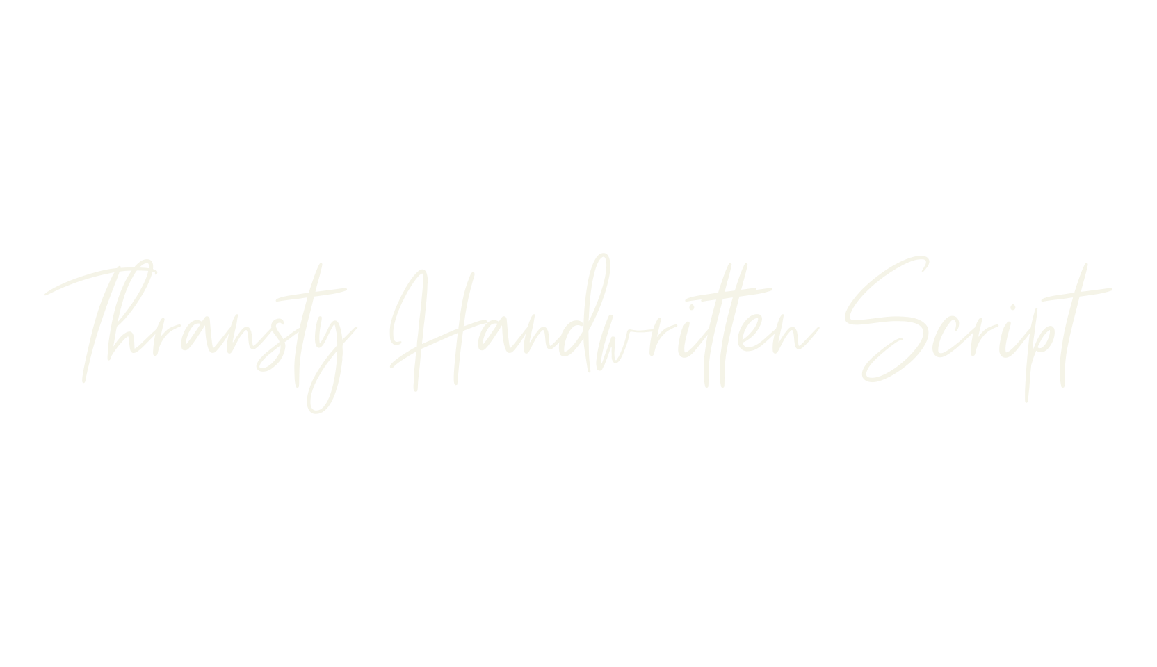Thransty Handwritten Script, handwritten font preview