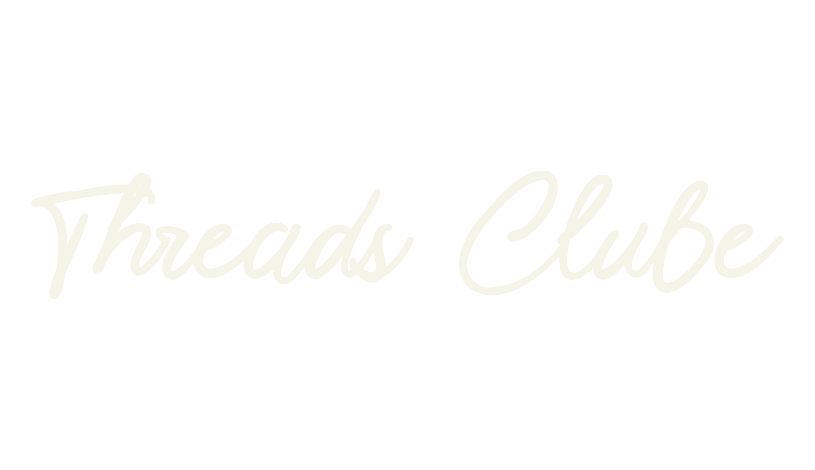 Threads Clube, fancy font preview