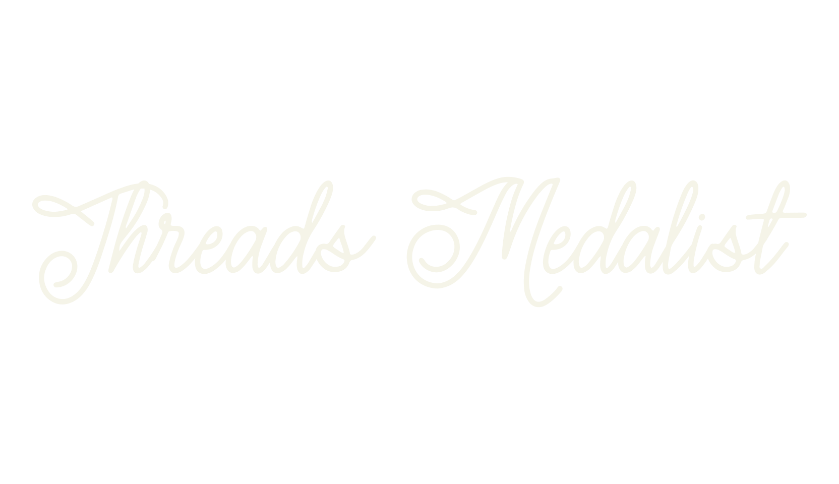 Threads Medalist, art deco font preview