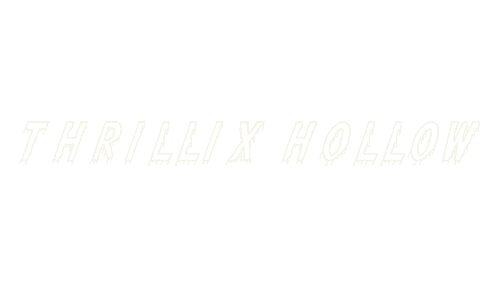 Thrillix Hollow, heavy metal font preview