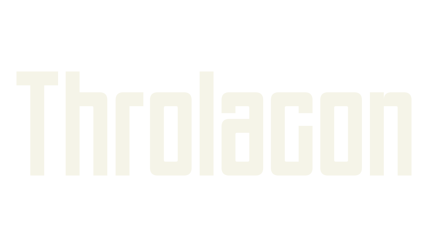 Throlacon, racing font preview