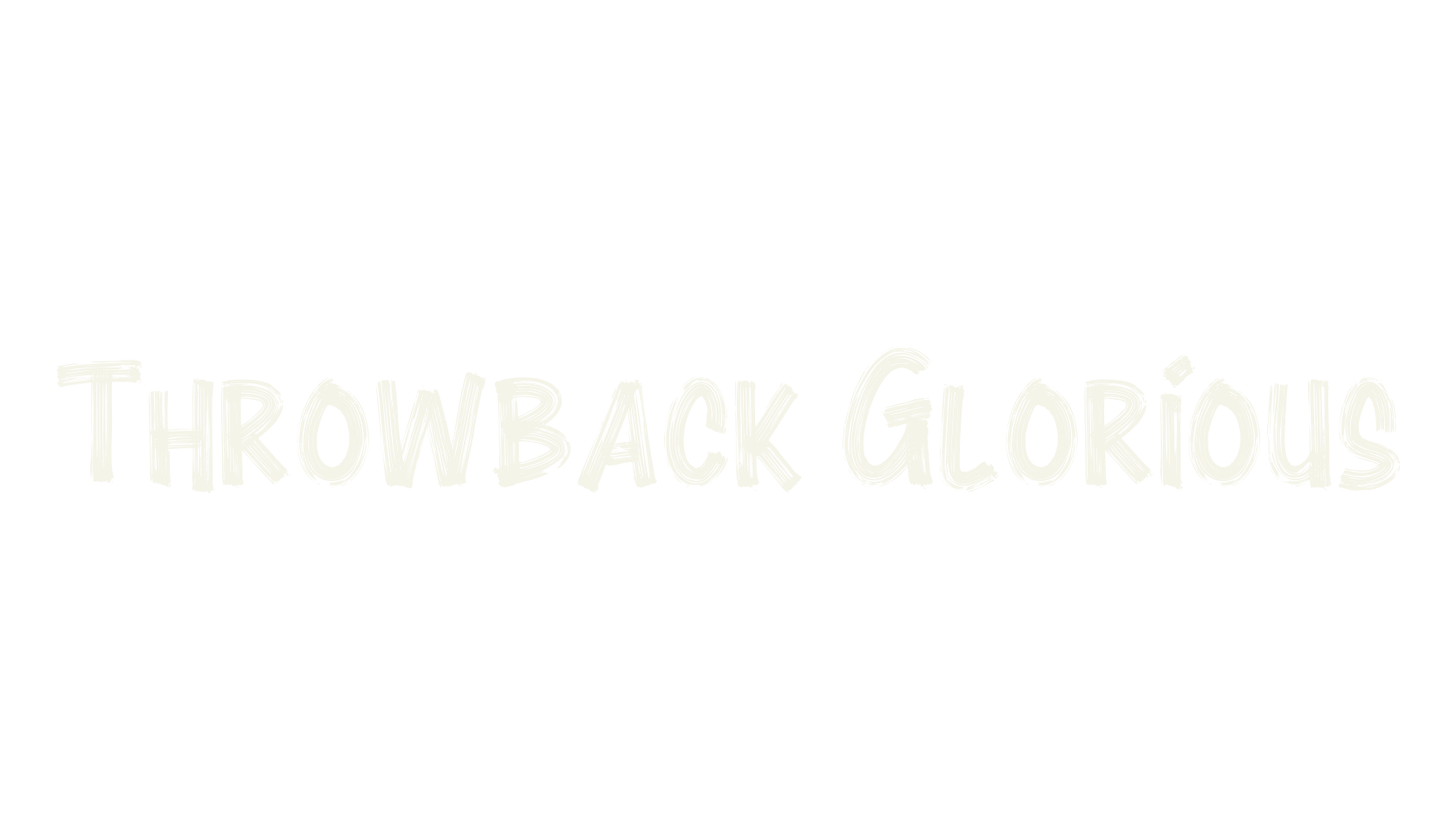 Throwback Glorious, brush font preview