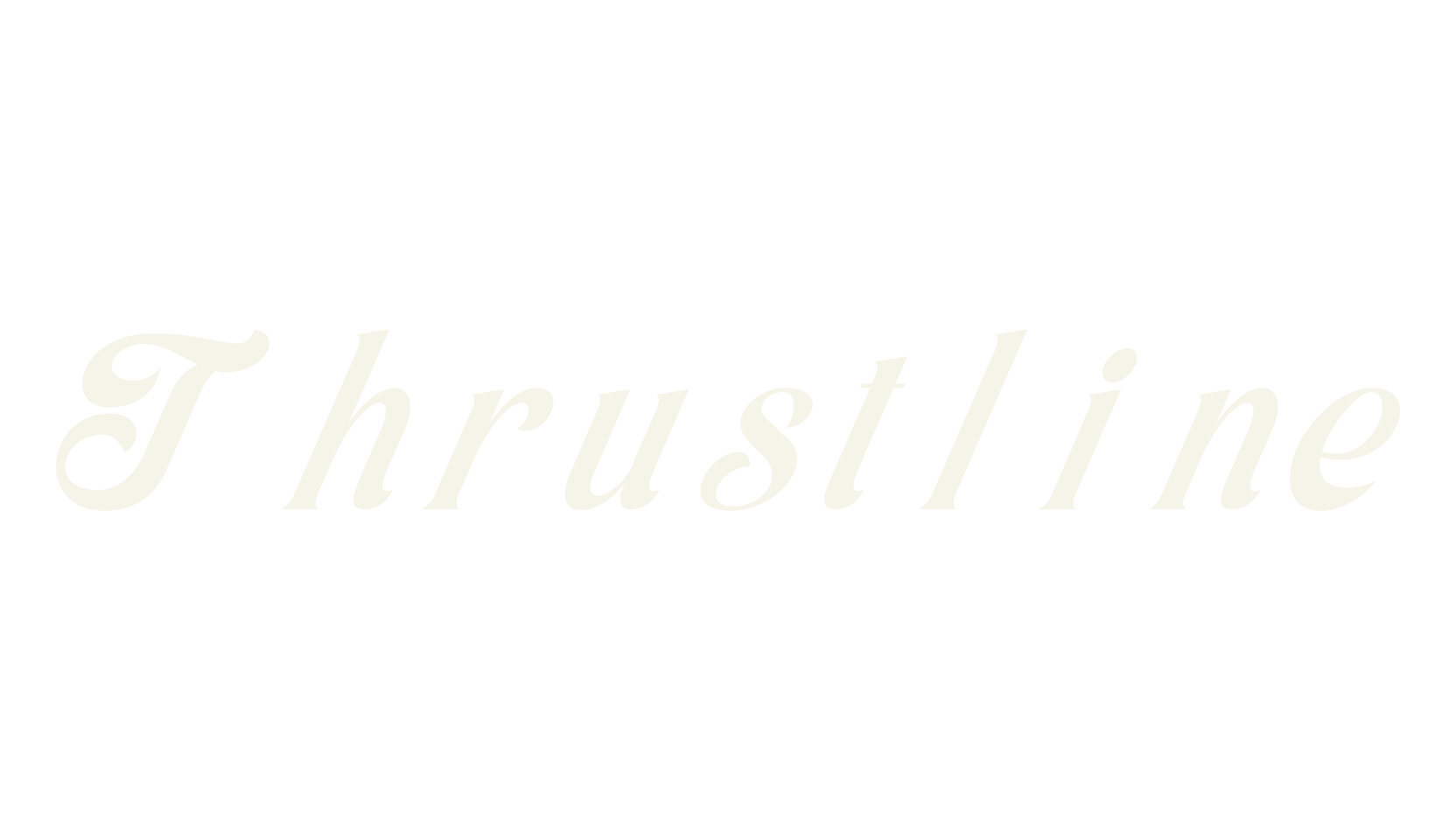 Thrustline, fancy font preview