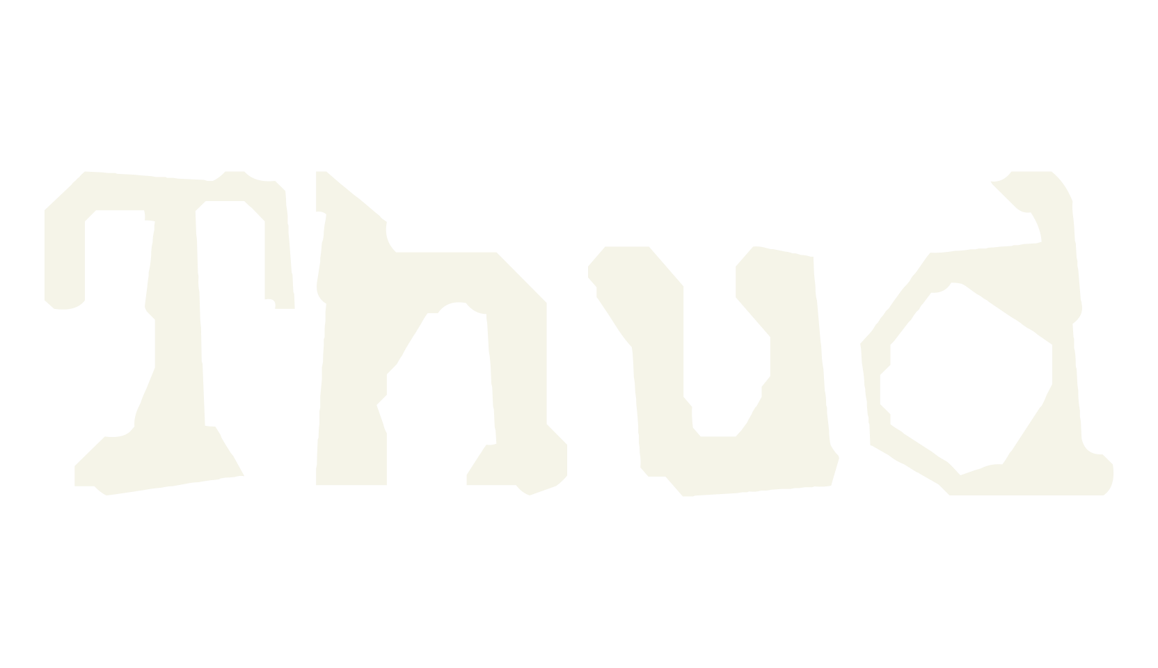 Thud, decorative font preview