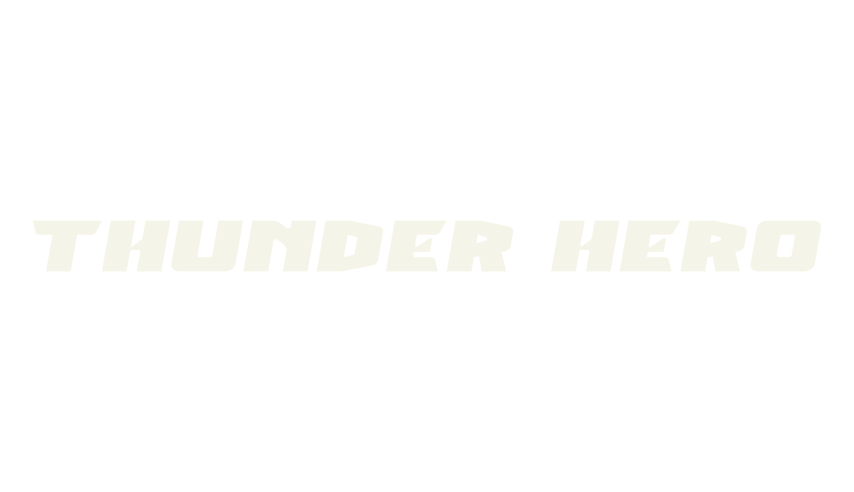 Thunder Hero, bold font preview