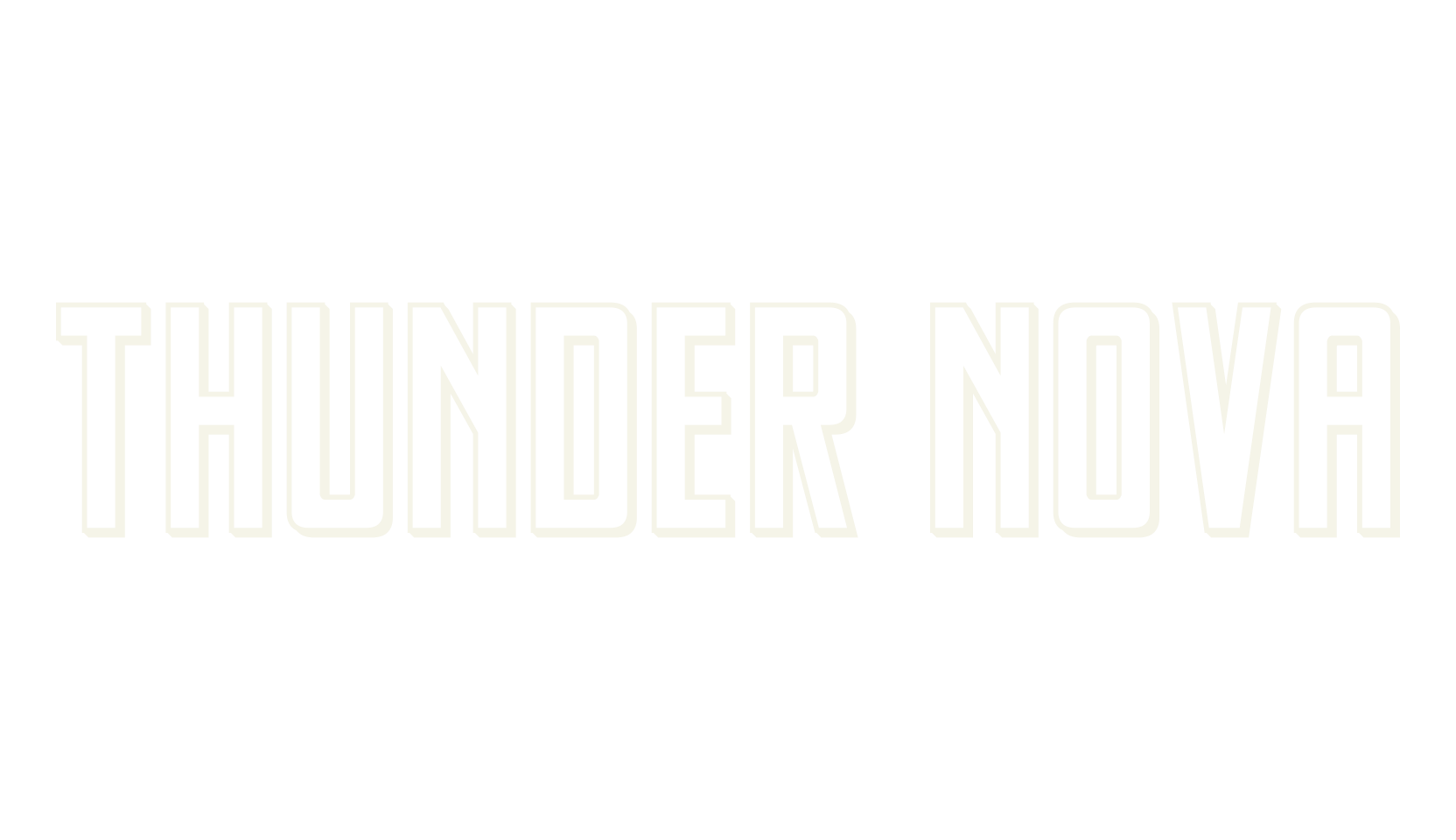 Thunder Nova, sans font preview