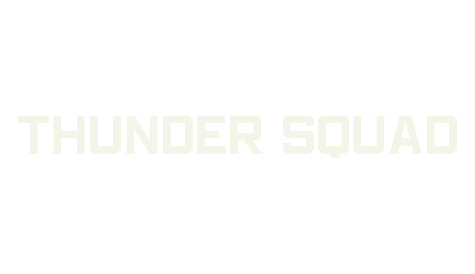THUNDER SQUAD, serif font preview