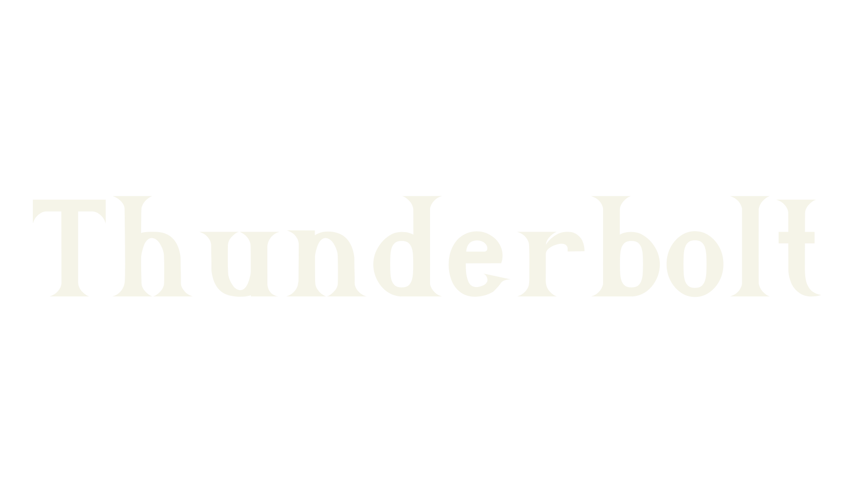 Thunderbolt, serif font preview