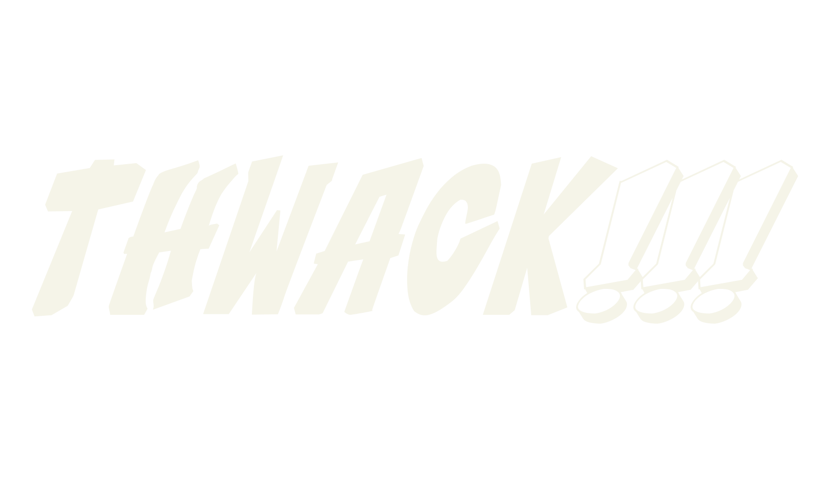 THWACK!!!, 3d font preview