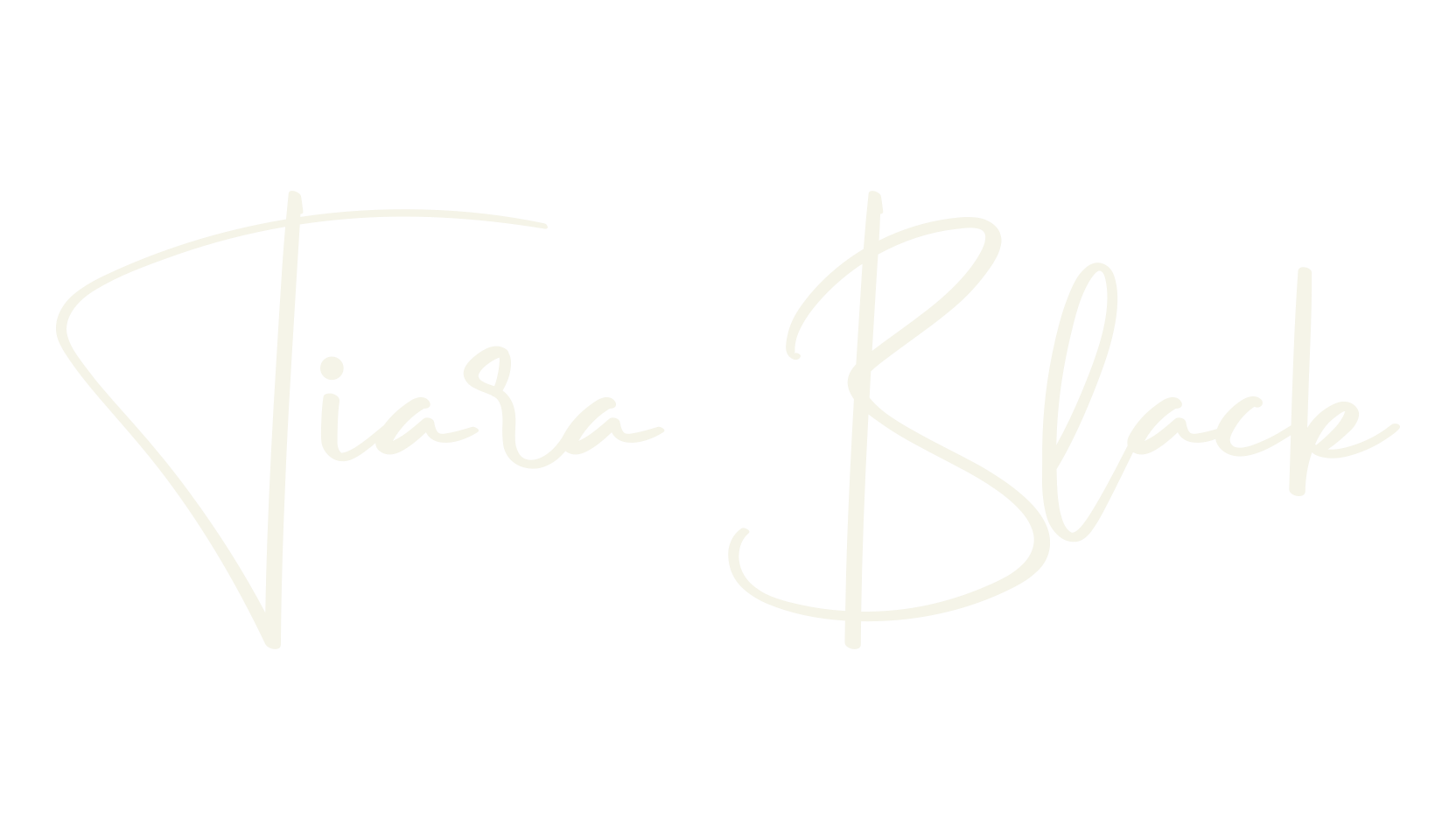 Tiara Black, cursive font preview