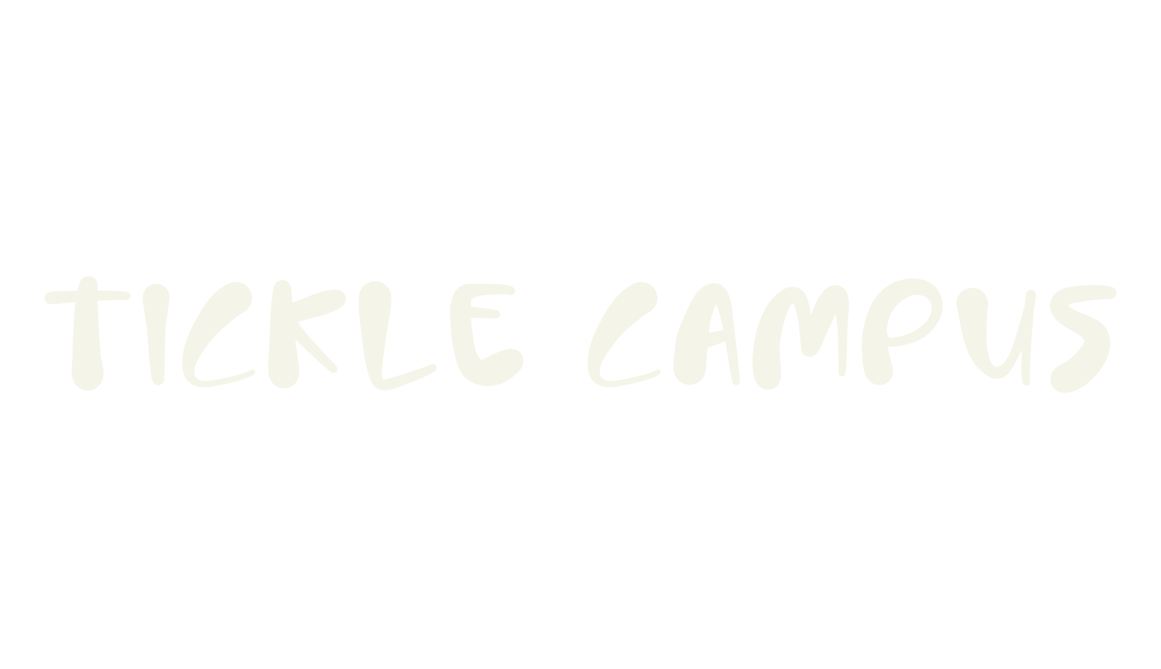 Tickle Campus, script font preview