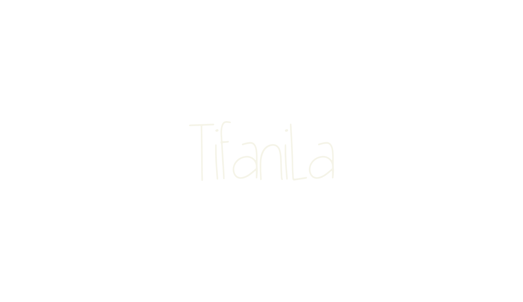 Tifanila, script font preview