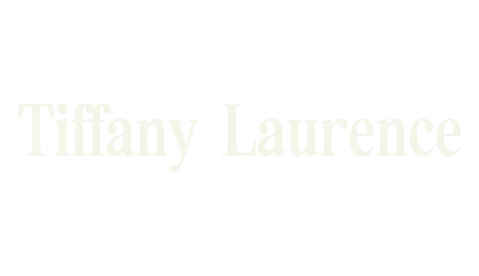 Tiffany Laurence, 1990s font preview