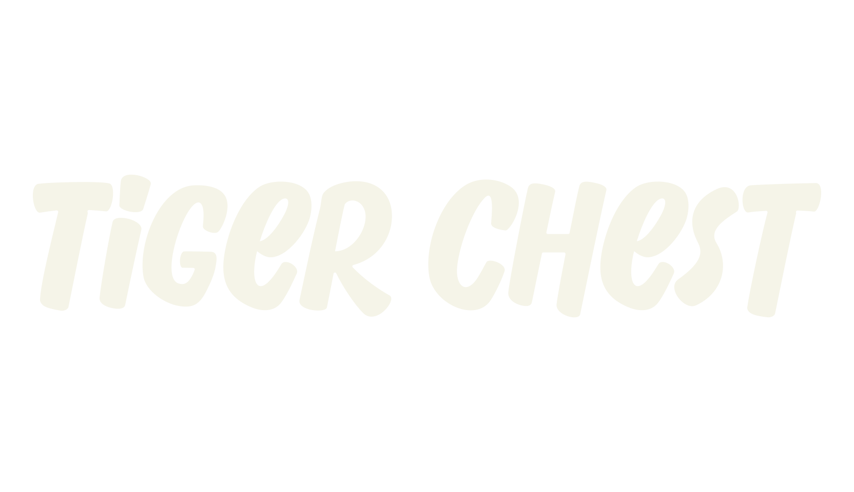 Tiger Chest, cursive font preview