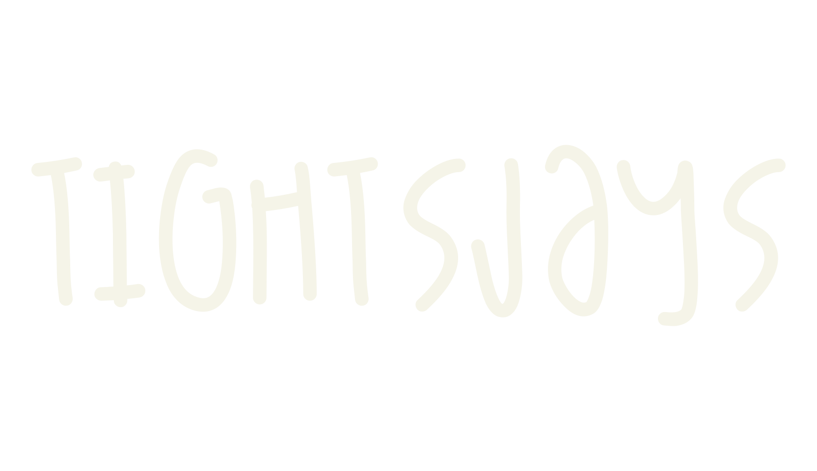TightsJays, handwritten font preview