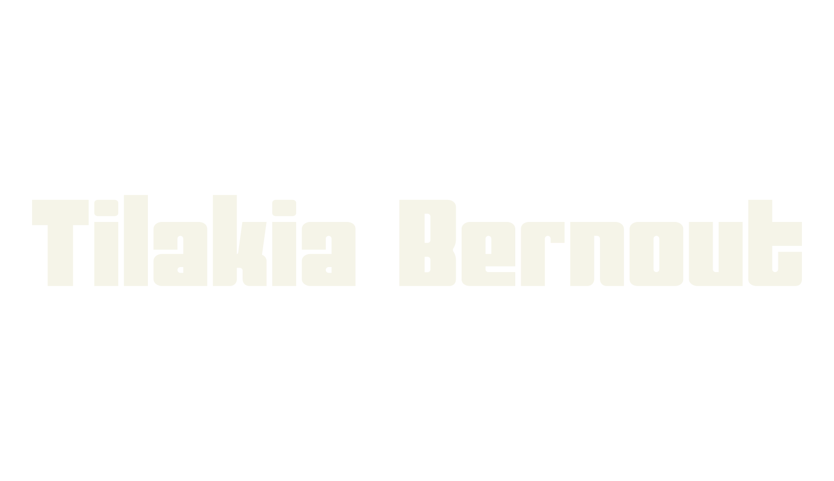 Tilakia Bernout, bold font preview