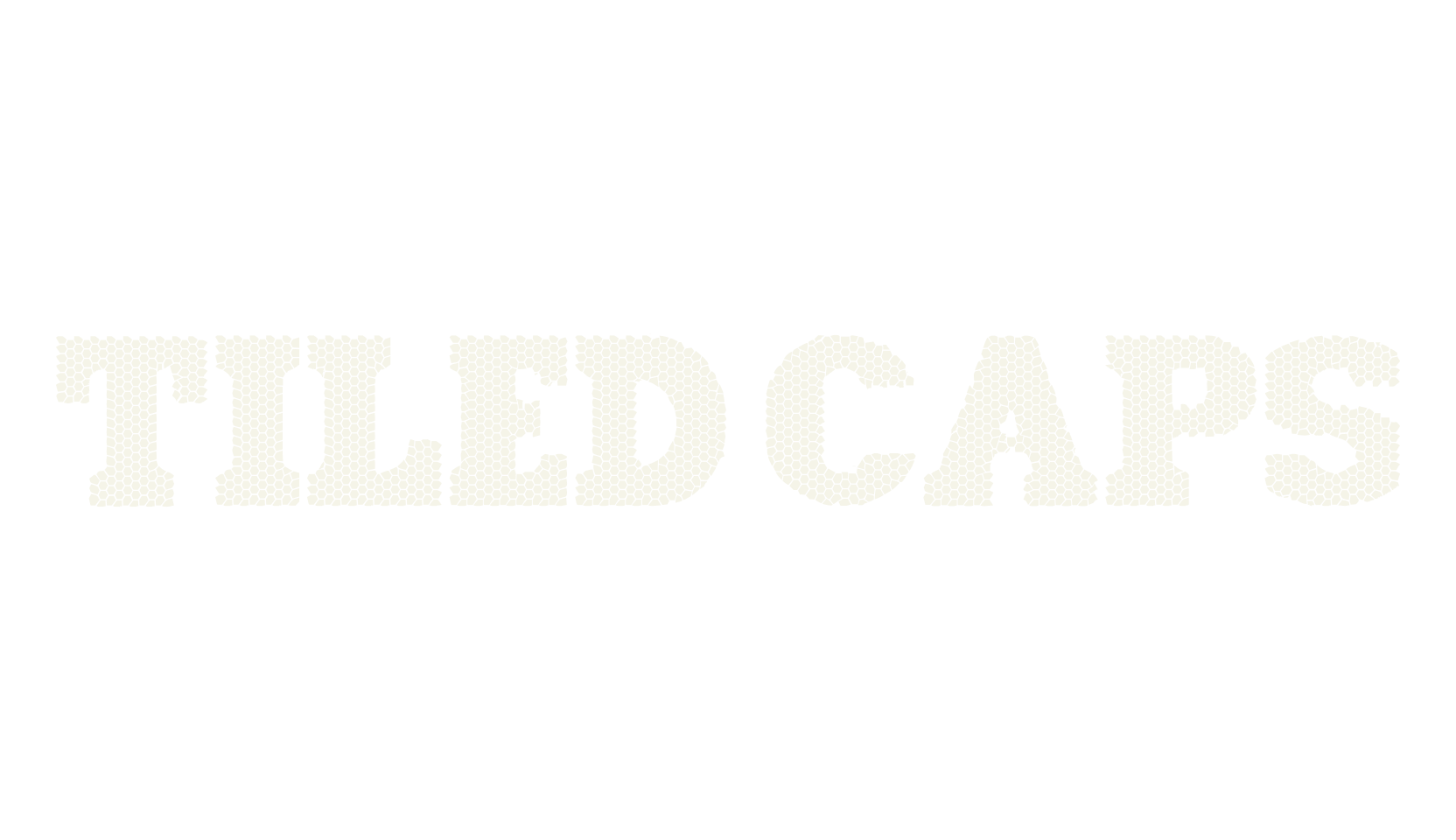 Tiled Caps, display market font preview