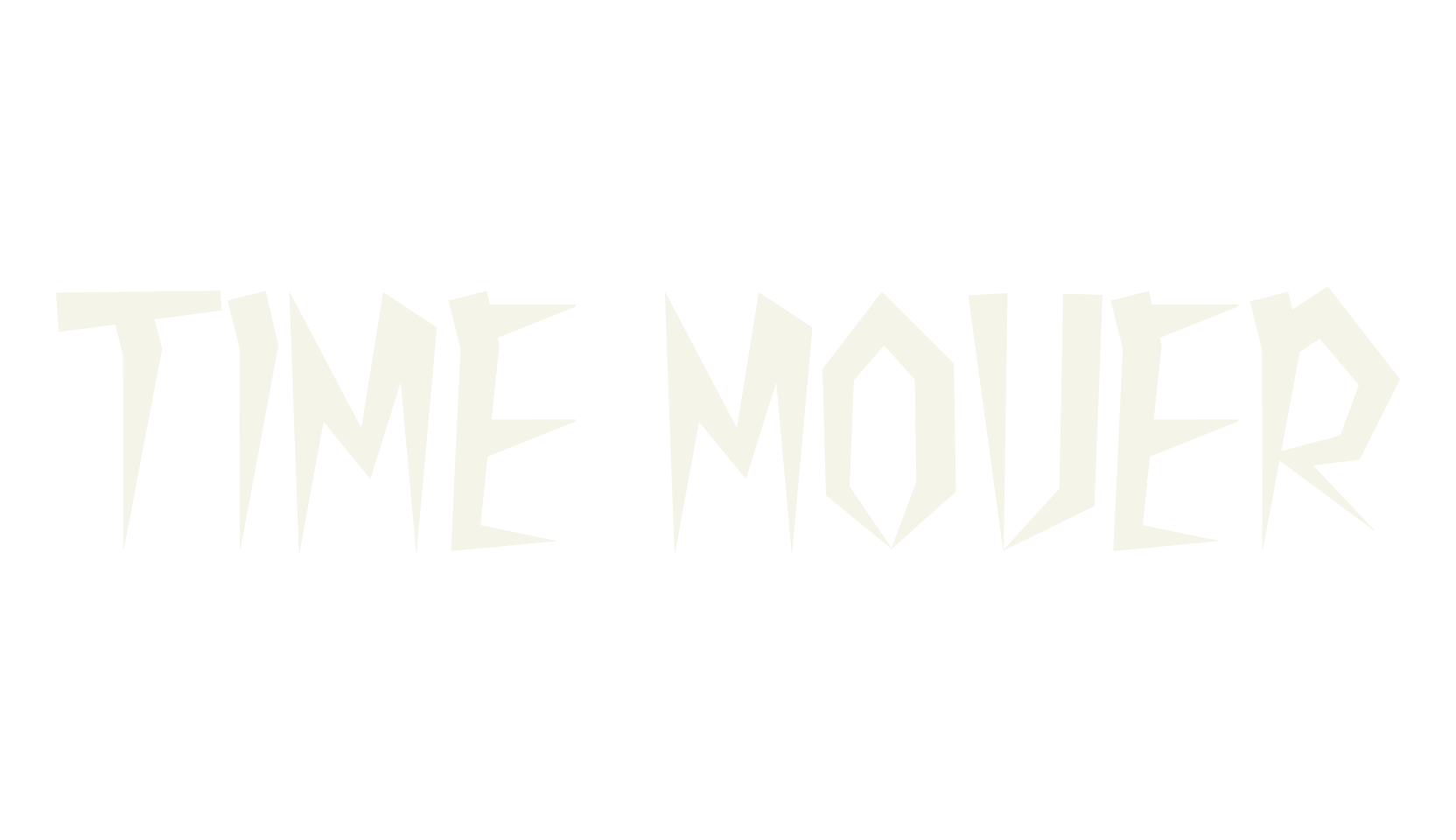 TIME MOVER, gothic font preview
