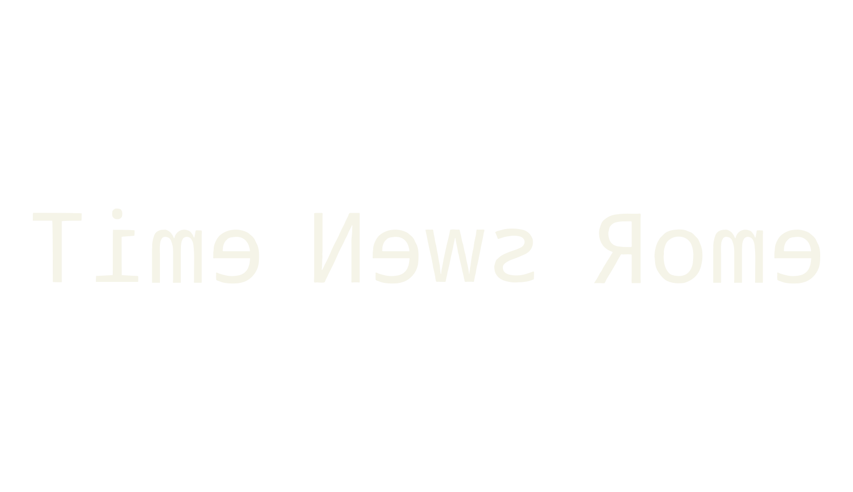 Time News Rome, display font preview