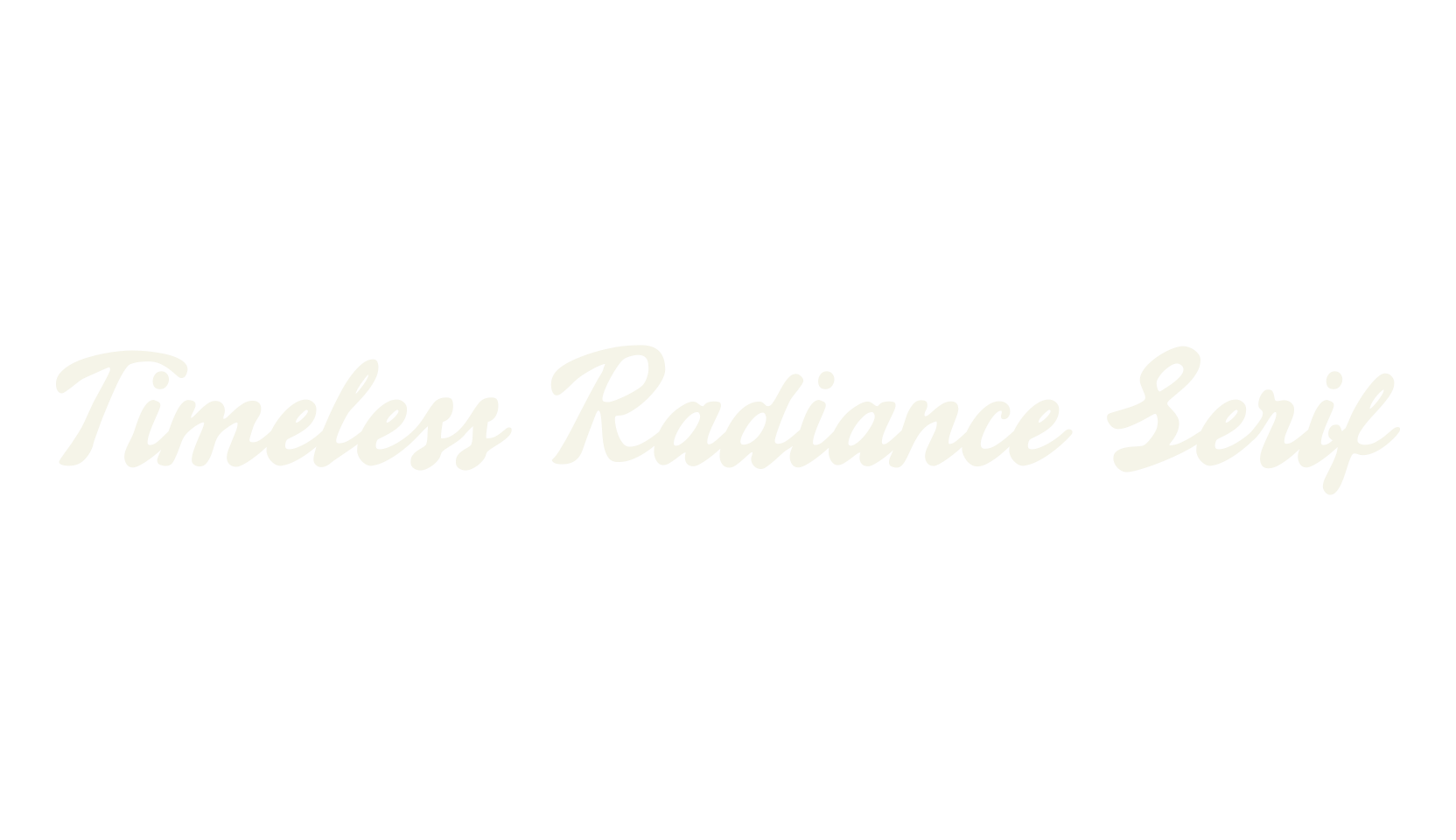 Timeless Radiance Serif, fashion script font preview