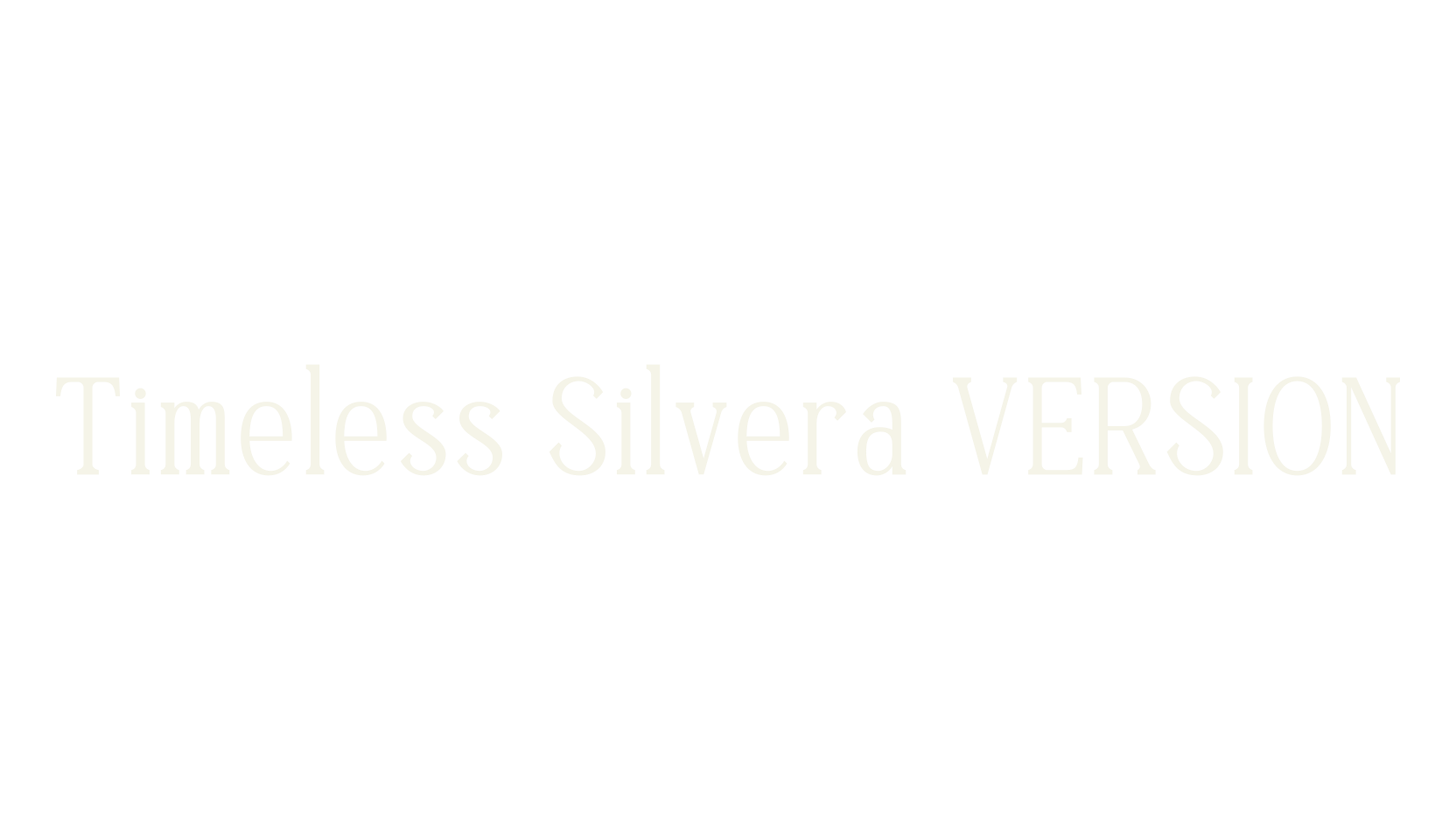 Timeless Silvera VERSION, serif font preview
