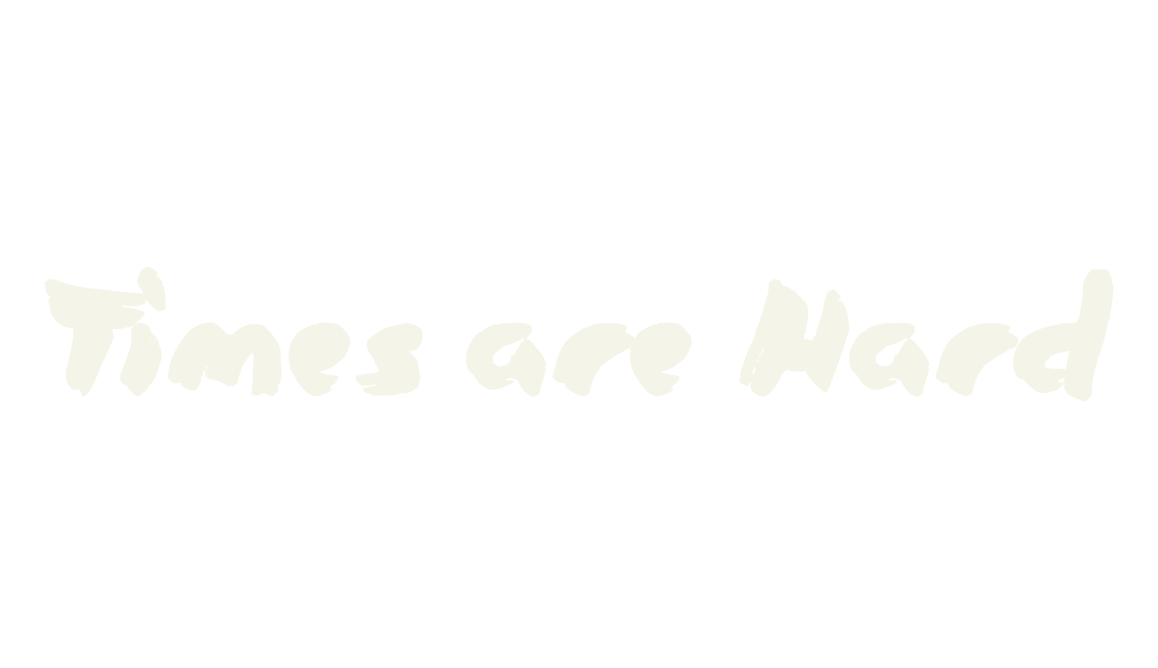 Times are Hard, fashion script font preview