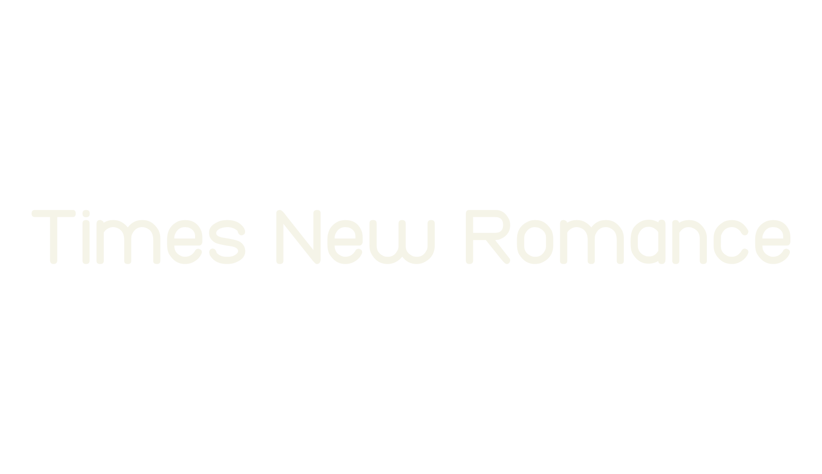 Times New Romance, sans font preview
