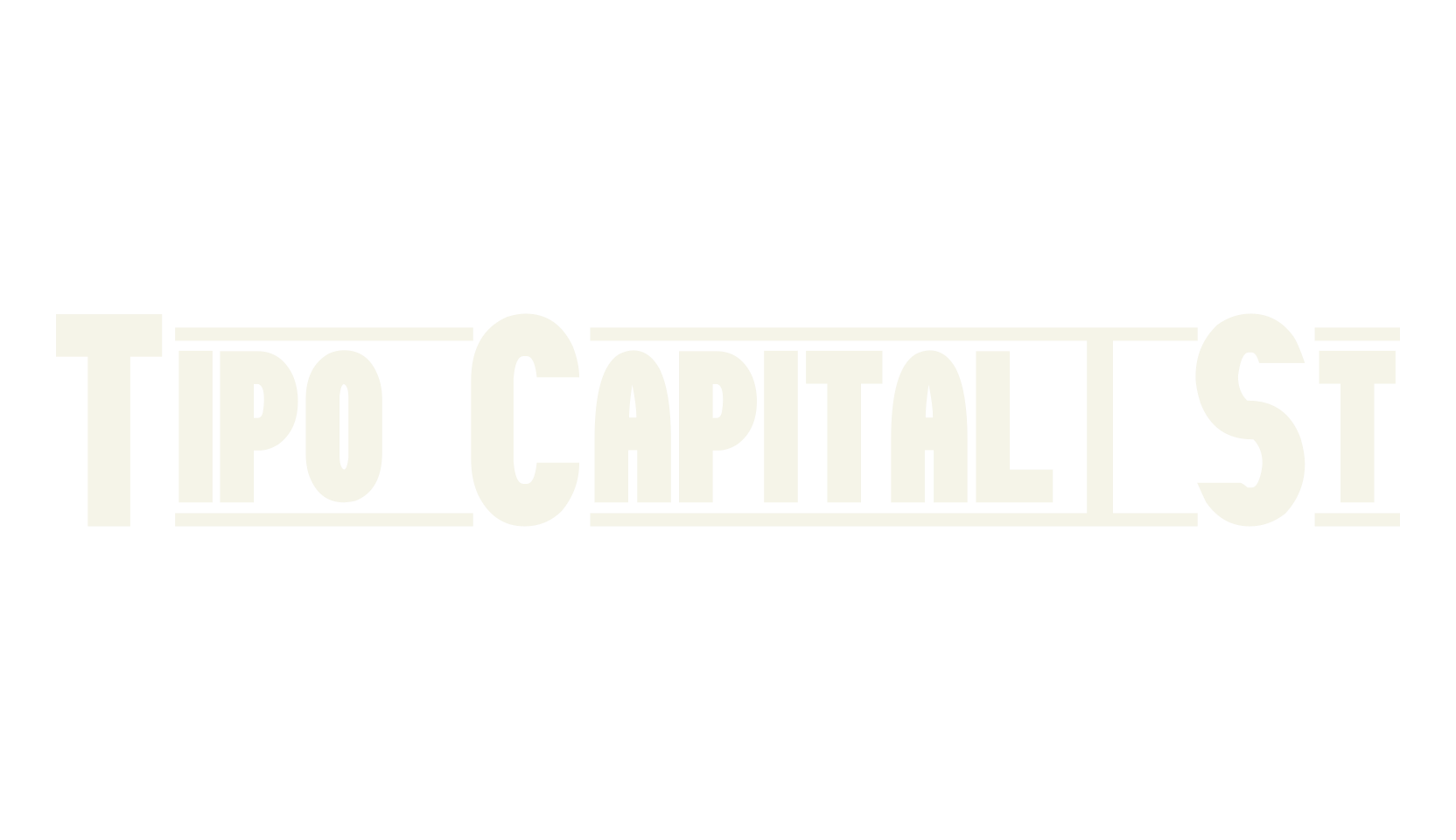 Tipo Capital1 St, fancy font preview