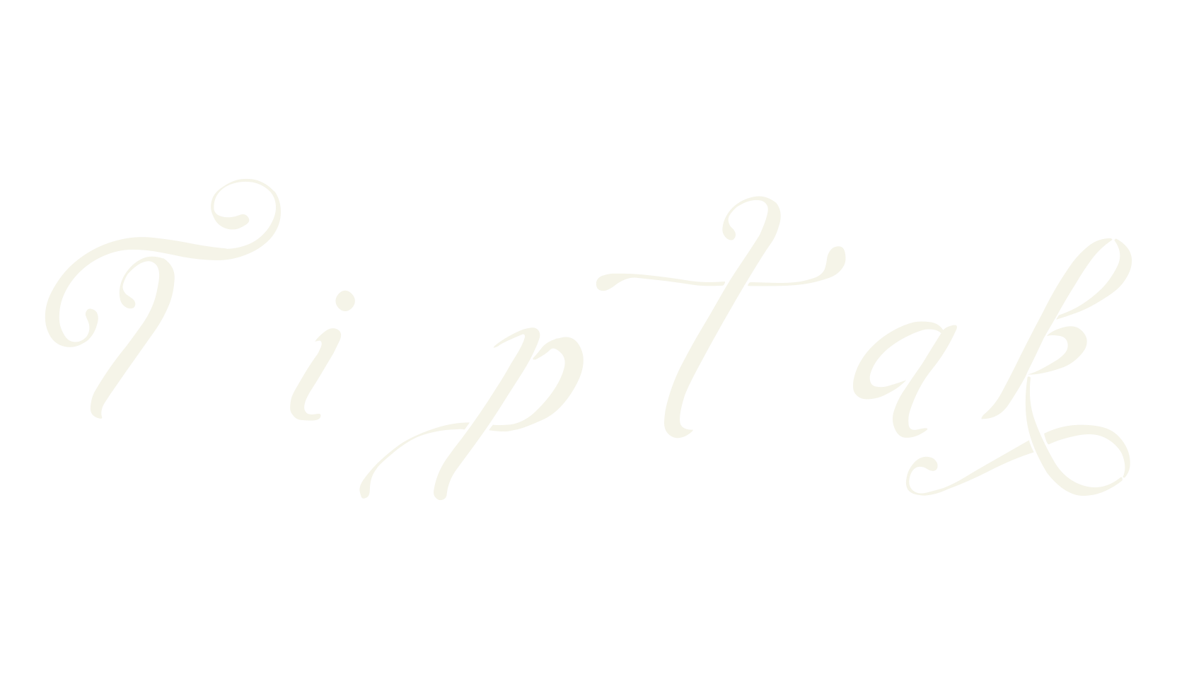 Tiptak, calligraphy font preview