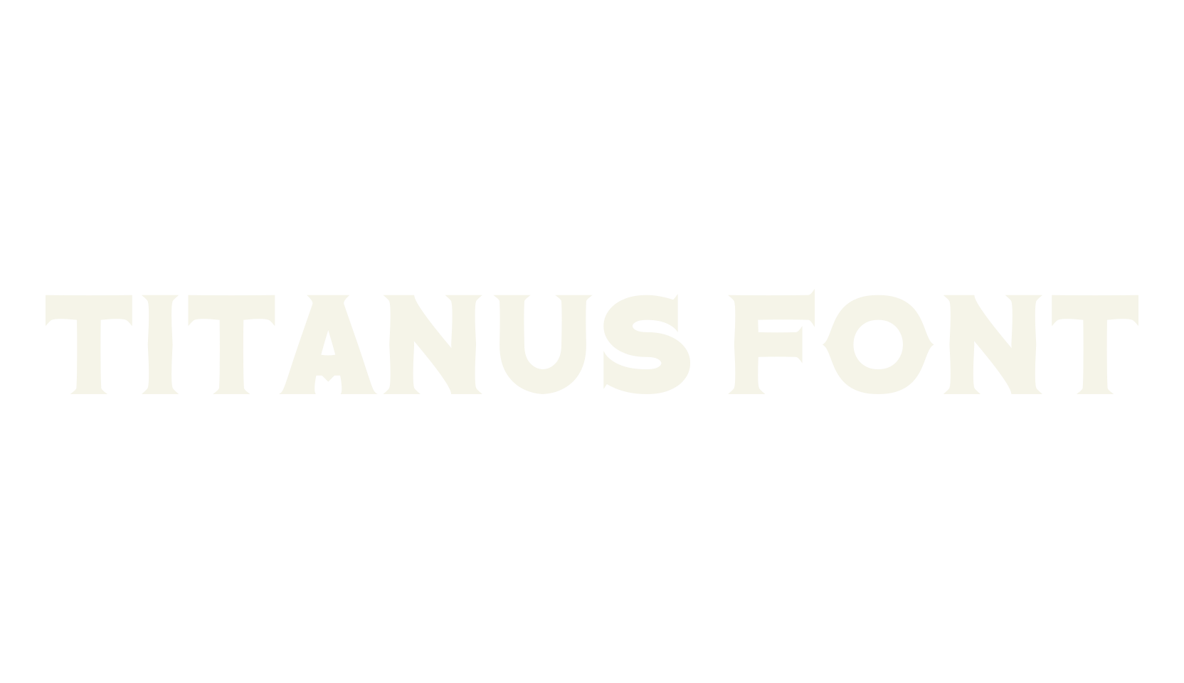 Titanus Font, handwritten font preview