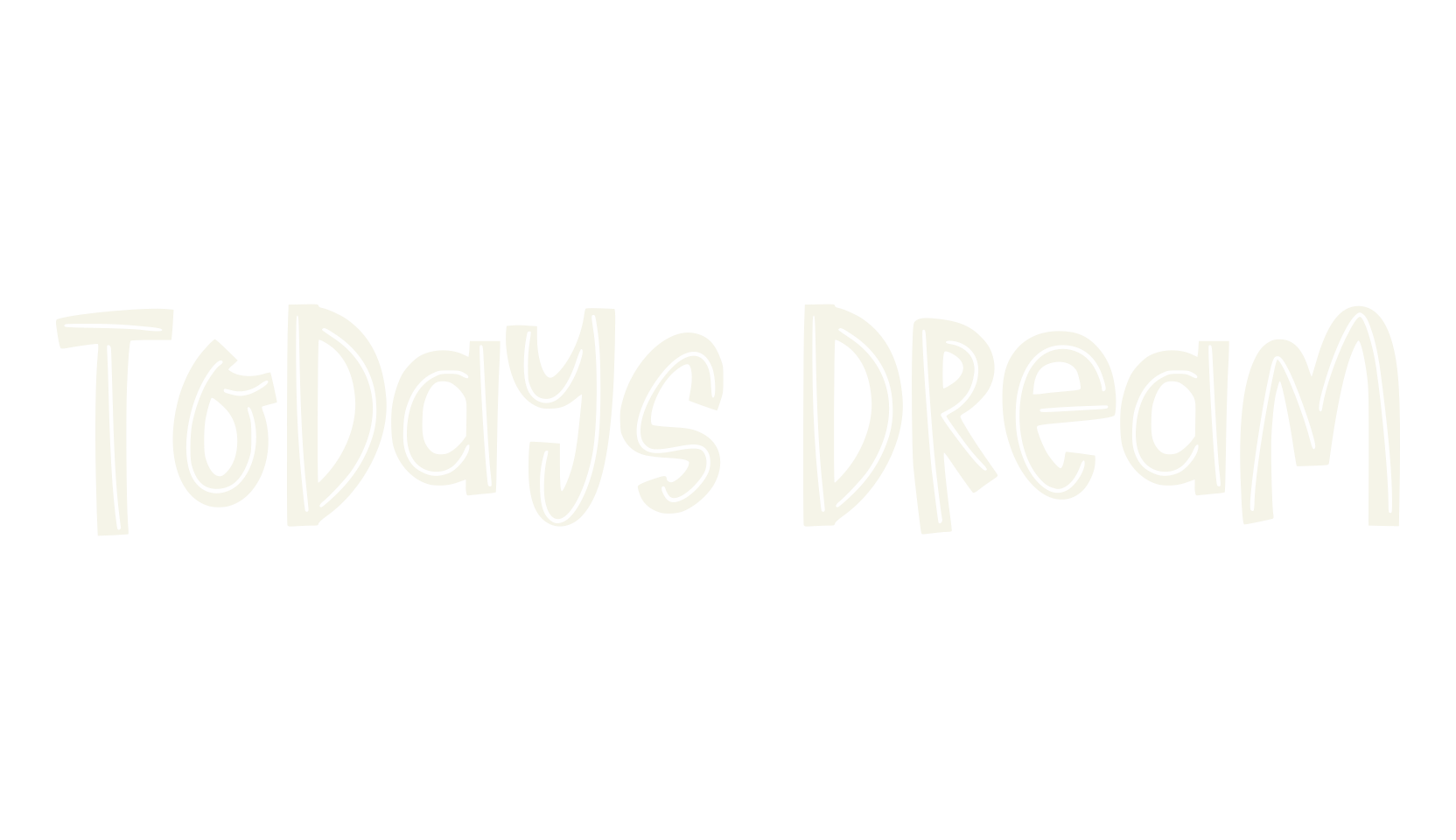 Todays Dream, baby font preview