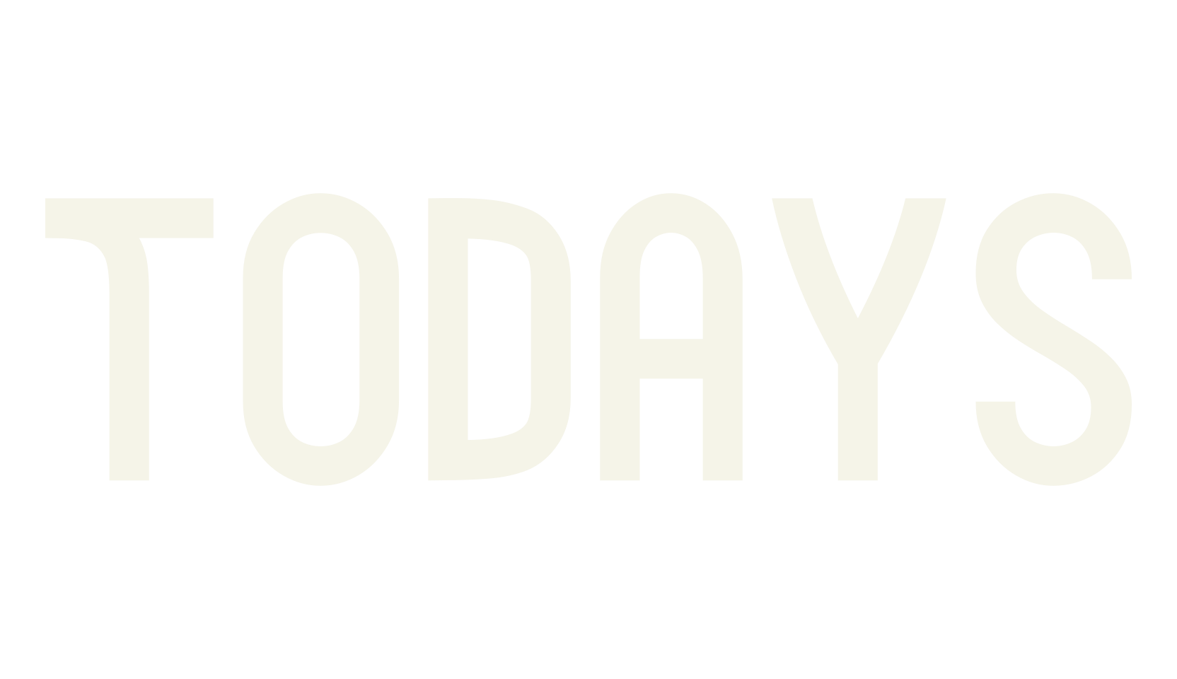 Todays, sans font preview