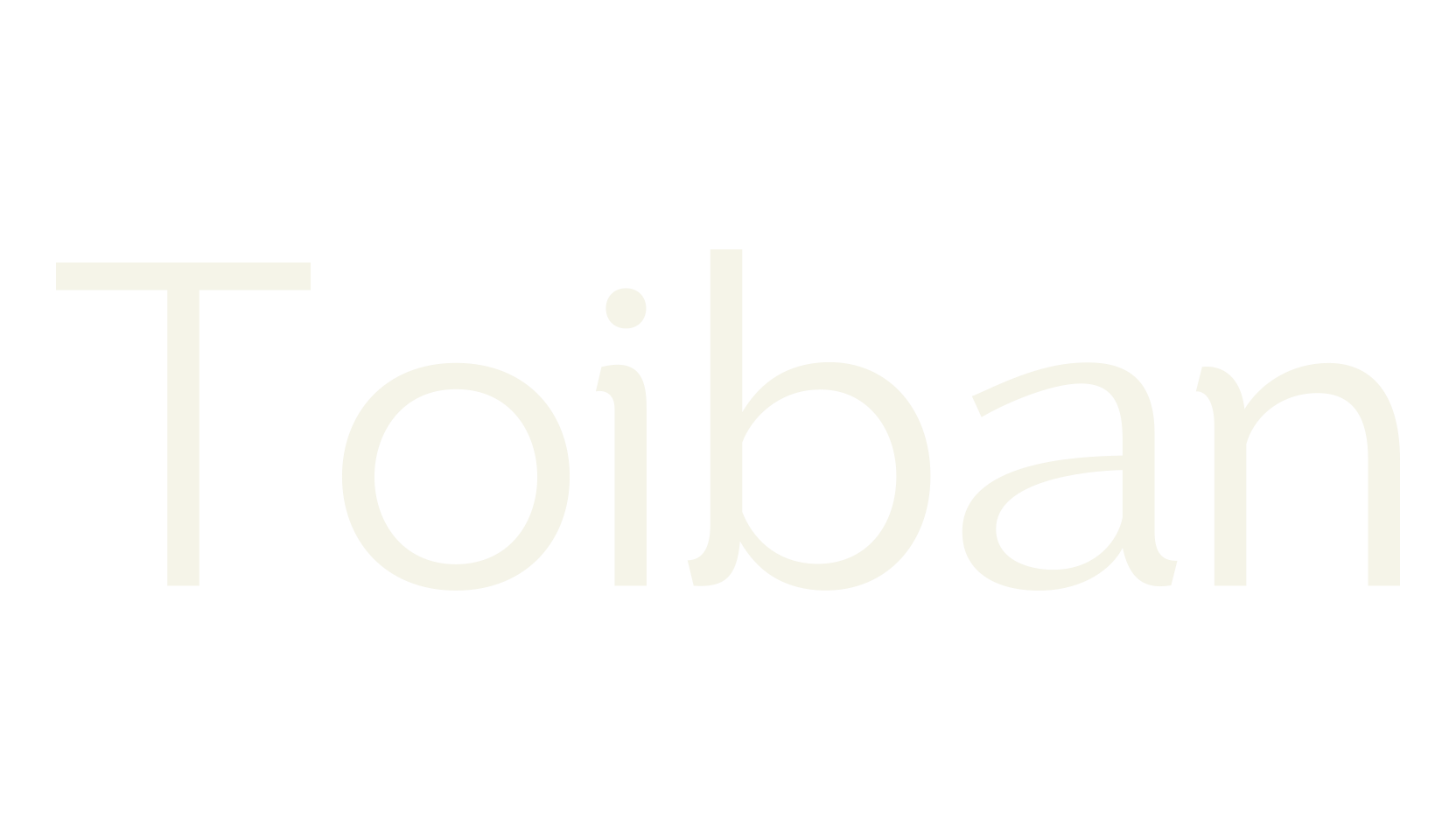 Toiban, sans serif font preview