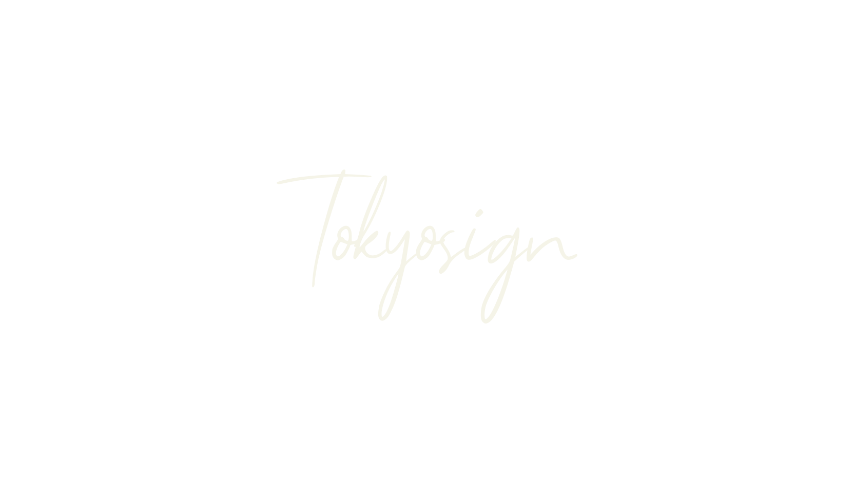 Tokyosign, thin font preview