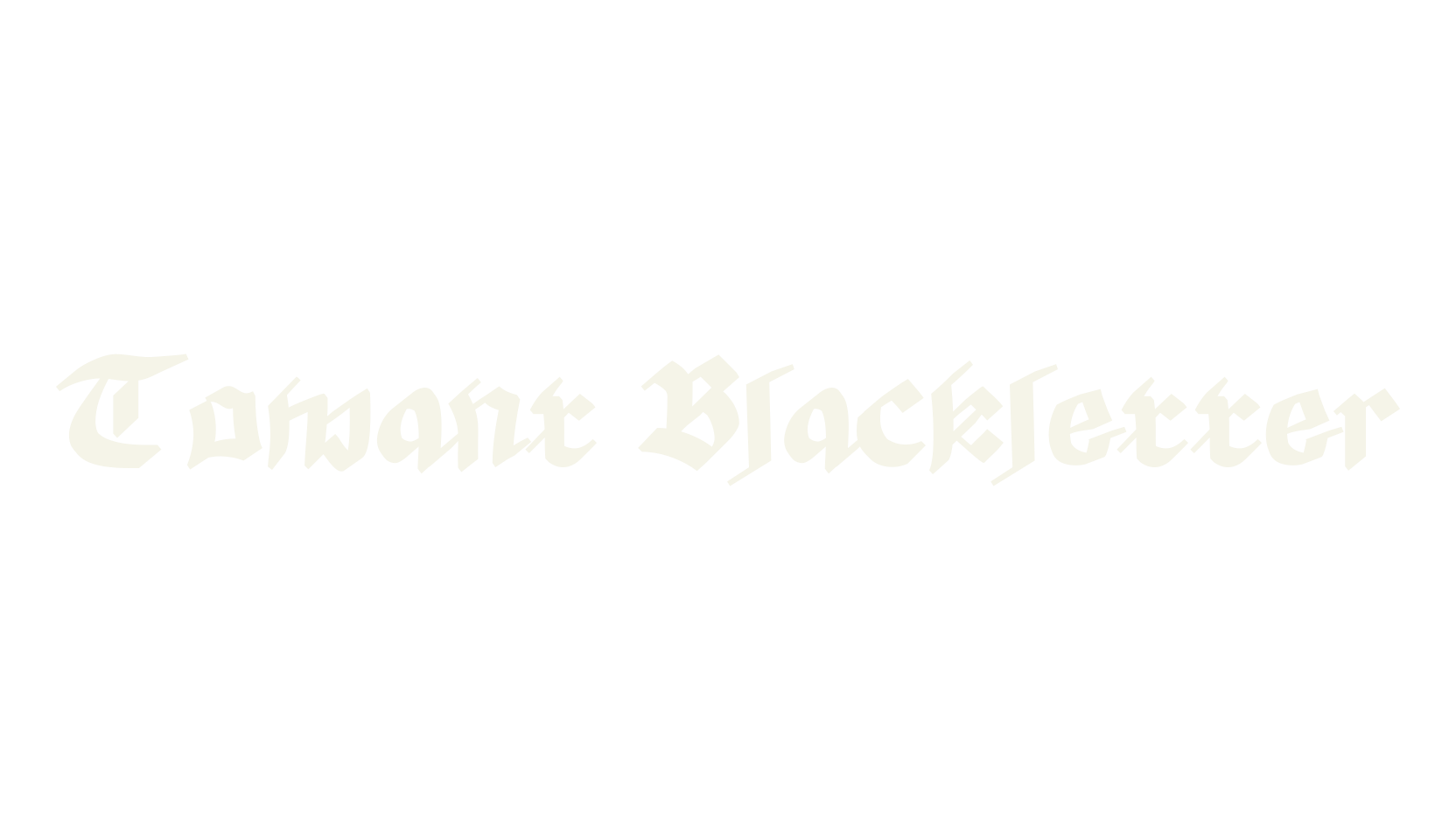 Tomant Blackletter, blackletter font preview