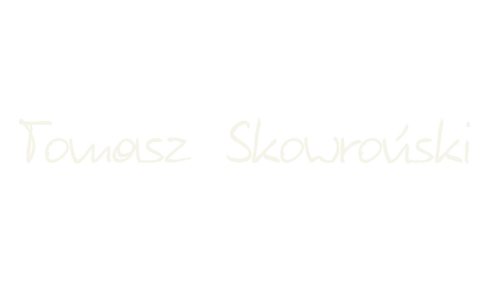 Tomasz Skowroński, handwriting font preview