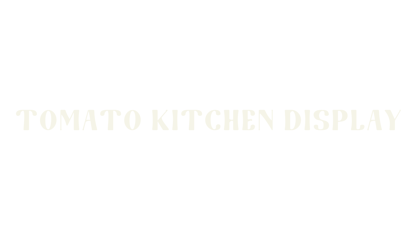 Tomato Kitchen Display, serif font preview