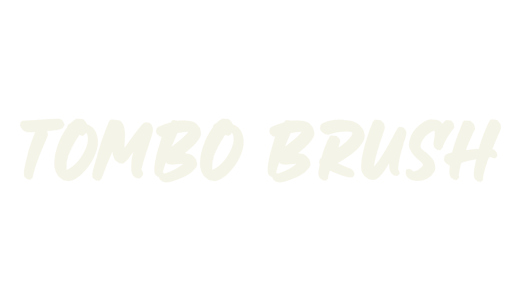 Tombo Brush, handwritten font preview